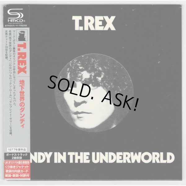 Photo1: T. REX / DANDY IN THE UNDERWORLD (Used Japan mini LP SHM-CD, Promo/Loaned) (1)