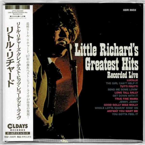 Photo1: LITTLE RICHARD / LITTLE RICHARD’S GREATEST HITS RECORDED LIVE (Brand New Japan mini LP CD) * B/O * (1)