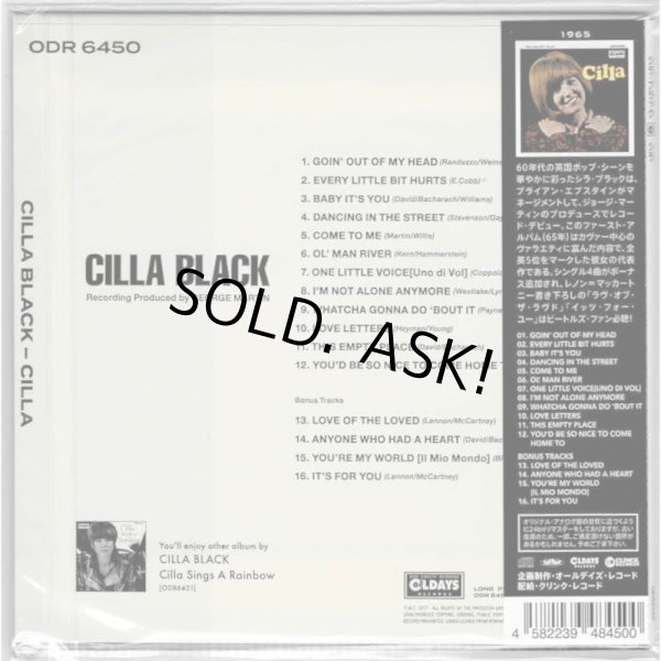 Photo2: CILLA BLACK / CILLA (Brand New Japan mini LP CD) (2)