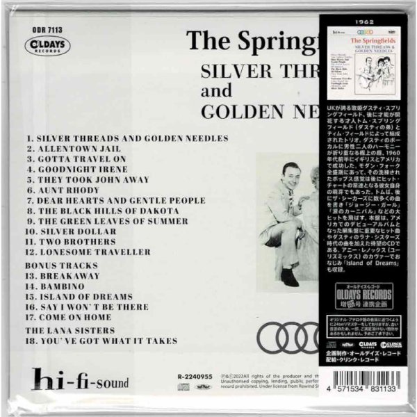 Photo2: THE SPRINGFIELDS / SILVER THREADS & GOLDEN NEEDLES : BEST OF EARLY YEARS (Brand New Japan mini LP CD) * B/O * (2)