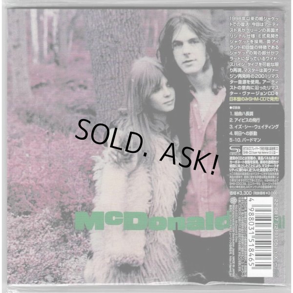 Photo2: McDONALD & GILES / McDONALD & GILES (Brand New Japan mini LP SHM-CD - Encore press) (2)