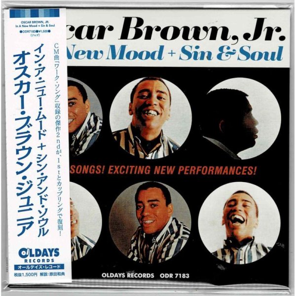 Photo1: OSCAR BROWN, JR. / IN A NEW MOOD + SIN & SOUL (Brand New Japan mini LP CD) * B/O * (1)