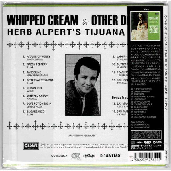 Photo2: HERB ALPERTS TIJUANA BRASS / WHIPPED CREAM & OTHER DELIGHTS (Brand New Japan mini LP CD) * B/O * (2)