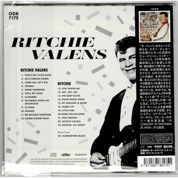 Photo2: RITCHIE VALENS / RITCHIE VALENS + RITCHIE (Brand New Japan mini LP CD) * B/O * (2)