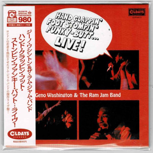 Photo1: GENO WASHINGTON & THE RAM JAM BAND / HAND CLAPPIN FOOT STOMPIN FUNKY - BUTT... LIVE! (Brand New Japan mini LP CD) (1)