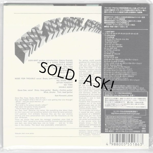 Photo2: DAVE DEE, DOZY, BEAKY, MICK & TICH / DAVE DEE, DOZY, BEAKY, MICK & TICH (Used Japan mini LP SHM-CD) (2)