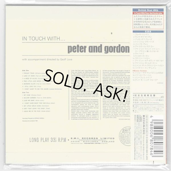 Photo2: PETER AND GORDON / IN TOUCH WITH PETER AND GORDON PLUS (Used Japan mini LP CD) (2)