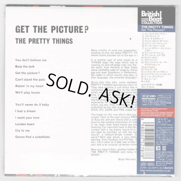 Photo2: THE PRETTY THINGS / GET THE PICTURE? (Unopened Japan mini LP CD) (2)