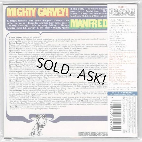 Photo2: MANFRED MANN / MIGHTY GARVEY! (Used Japan mini LP CD) (2)