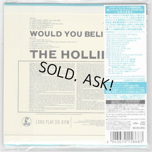 Photo2: THE HOLLIES / WOULD YOU BELIEVE? (Used Japan mini LP SHM-CD) (2)
