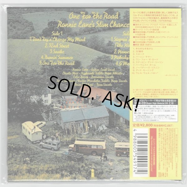 Photo2: RONNIE LANE'S SLIM CHANCE / ONE FOR THE ROAD (Used Japan mini LP SHM-CD) RONNIE LANE (2)