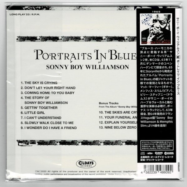 Photo2: SONNY BOY WILLIAMSON / PORTRAITS IN BLUES (Brand New Japan mini LP CD) * B/O * (2)