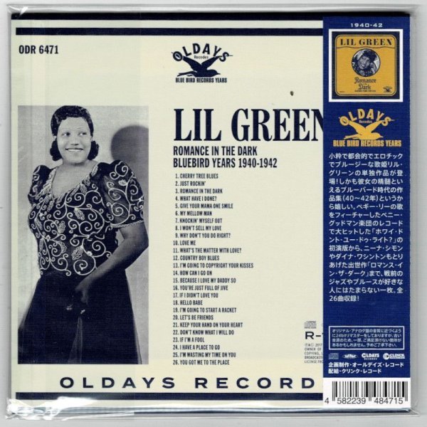 Photo2: LIL GREEN / ROMANCE IN THE DARK - BLUEBIRD YEARS 1940-1942 (Brand New Japan mini LP CD) * B/O * (2)