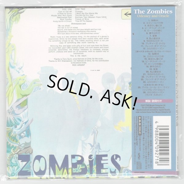 Photo2: THE ZOMBIES / ODESSEY AND ORACLE (Used Japan mini LP CD) (2)