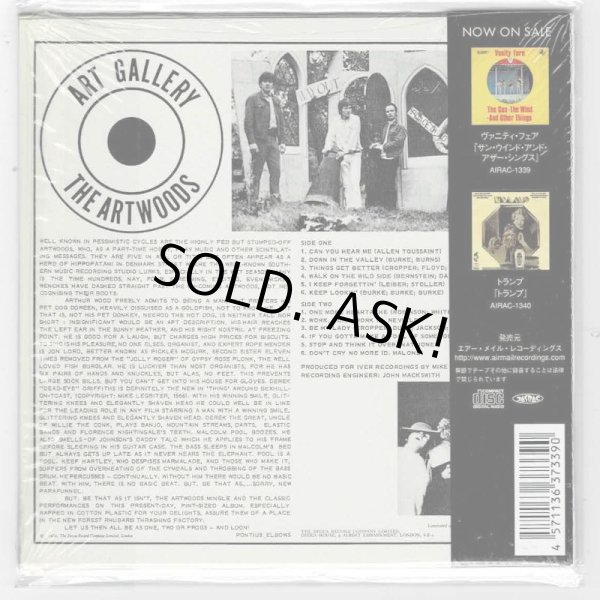 Photo2: THE ARTWOODS / ART GALLERY (Used Japan mini LP CD) (2)