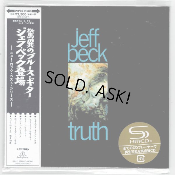 Photo1: JEFF BECK / TRUTH (Used Japan mini LP SHM-CD) Jeff Beck Group (1)