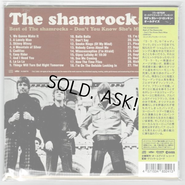 Photo2: THE SHAMROCKS / BEST OF THE SHAMROCKS : DON'T YOU KNOW SHE'S MINE (Used Japan mini LP CD) (2)