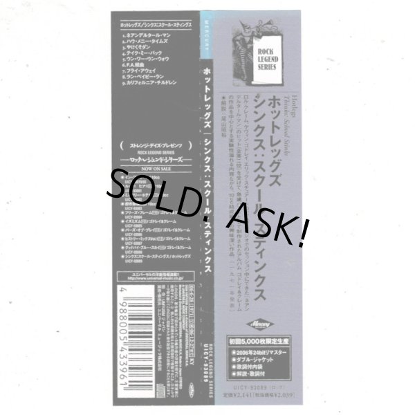 Photo3: HOTLEGS / THINKS: SCHOOL STINKS (Used Japan mini LP CD) 10cc (3)