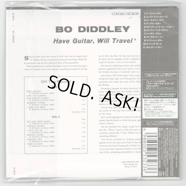 Photo2: BO DIDDLEY / HAVE GUITAR, WILL TRAVEL (Used Japan mini LP CD) (2)