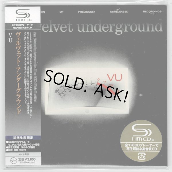 Photo1: VELVET UNDERGROUND / VU (Used Japan mini LP SHM-CD) (1)
