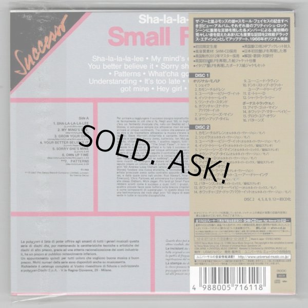Photo2: SMALL FACES / SMALL FACES : DELUXE EDITION (Used Japan mini LP SHM-CD) (2)