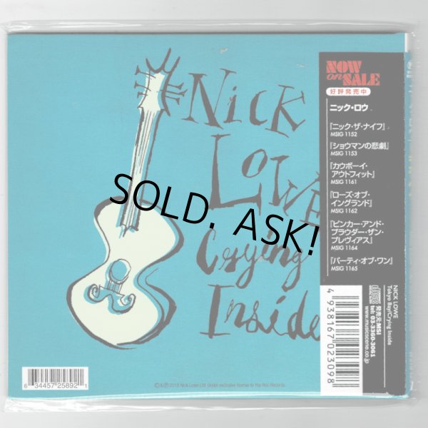 Photo2: NICK LOWE / TOKYO BAY | CRYING INSIDE (Used Japan digisleeve CD) (2)