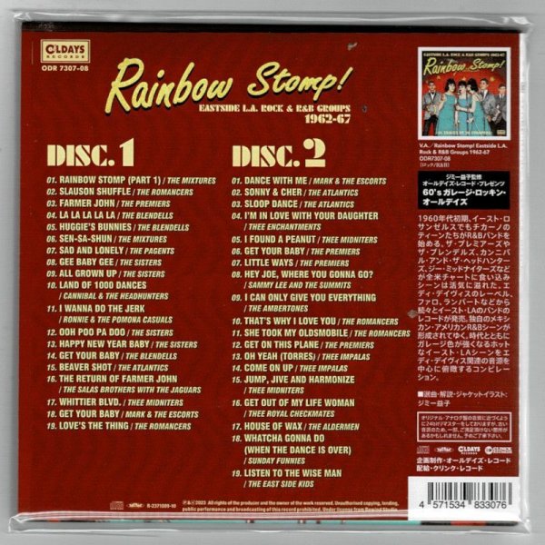 Photo2: V.A. / RAINBOW STOMP! EASTSIDE L.A. ROCK & R&B GROUPS 1962-67 (Used Japan mini LP CD) (2)