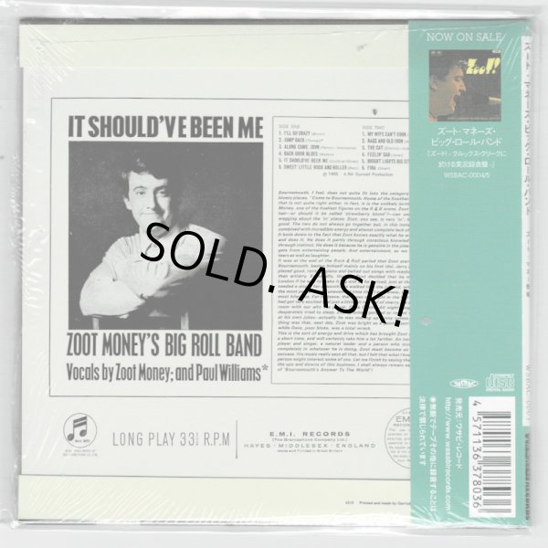 Photo2: ZOOT MONEY'S BIG ROLL BAND / IT SHOULD'VE BEEN ME (Used Japan mini LP CD) (2)