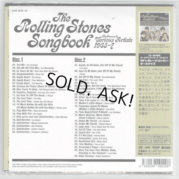 Photo2: V.A. / ROLLING STONES SONGBOOK THE COVERS BY VARIOUS ARTISTS 1965-7 (Used Japan mini LP CD) (2)