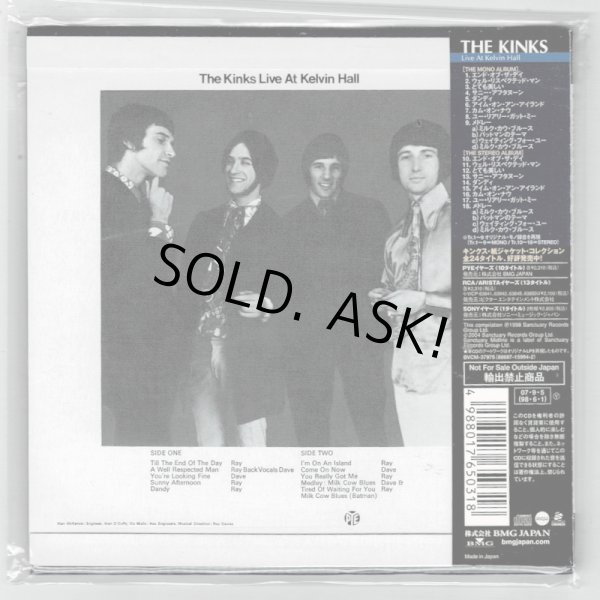 Photo2: THE KINKS / LIVE AT KELVIN HALL (Used Japan mini LP CD) (2)