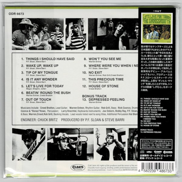 Photo2: THE GRASS ROOTS / LET'S LIVE FOR TODAY (Brand New Japan mini LP CD) * B/O * (2)