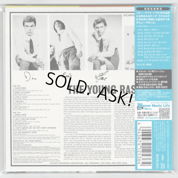 Photo2: THE YOUNG RASCALS / THE YOUNG RASCALS (Used Japan Mini LP CD) (2)