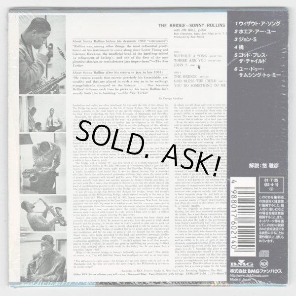 Photo2: SONNY ROLLINS / THE BRIDGE (Used Japan mini LP CD) (2)