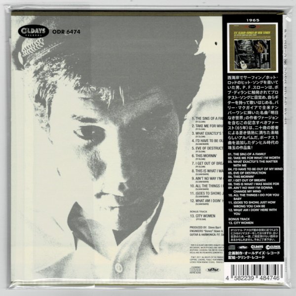 Photo2: P.F. SLOAN / SONGS OF OUR TIMES (Brand New Japan mini LP CD) * B/O * (2)