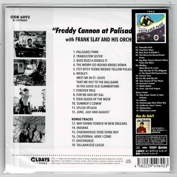 Photo2: FREDDY CANNON / PALISADES PARK (Brand New Japan mini LP CD) * B/O * (2)