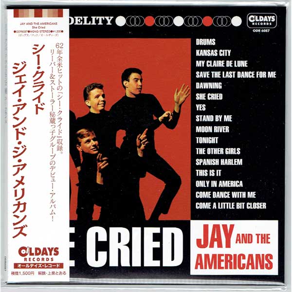 JAY AND THE AMERICANS SHE CRIED (Brand New Japan mini LP CD) BEAT-NET  RECORDS